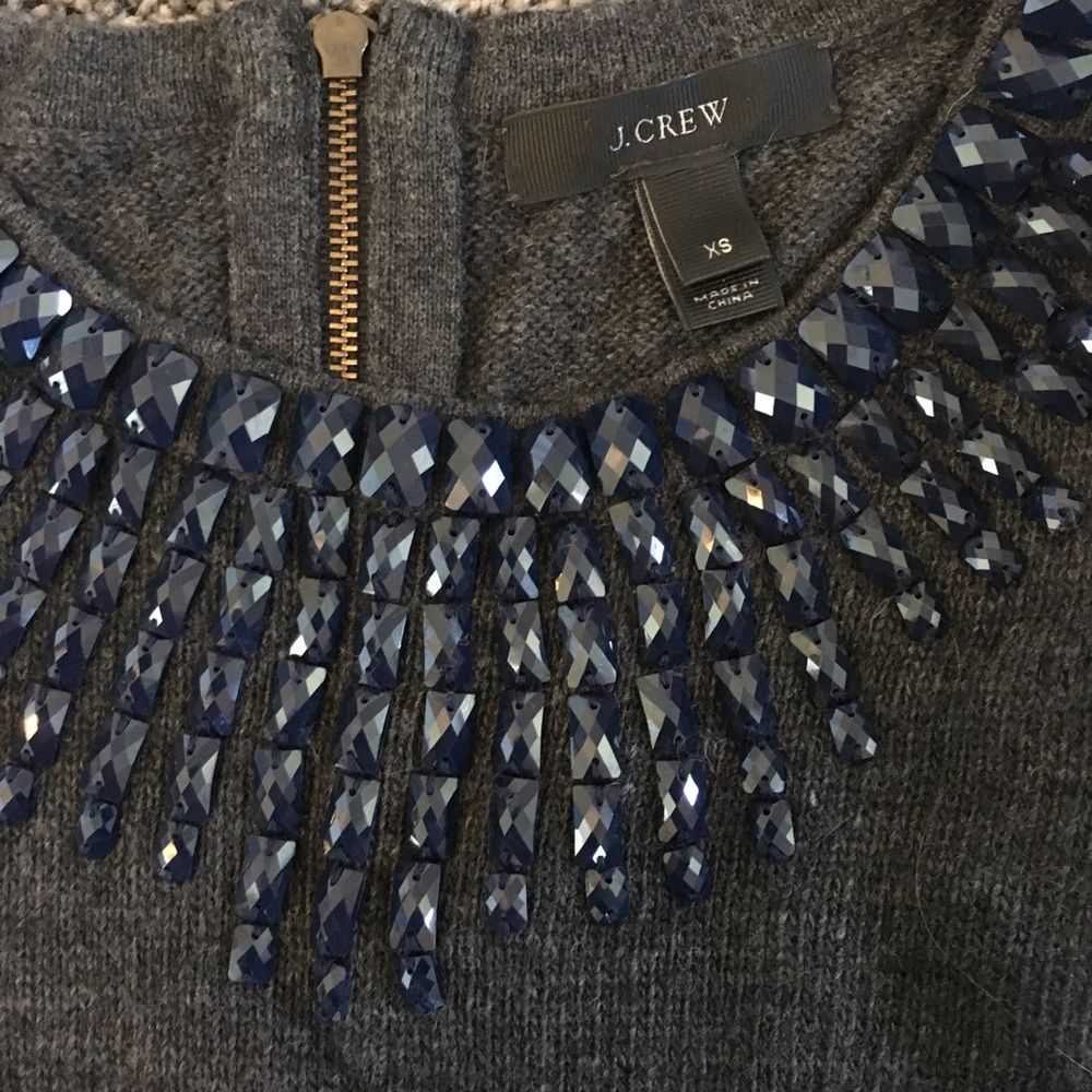 J Crew bedazzled sweater